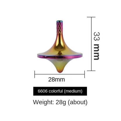 Metal Brass Gyroscope Spinning Top Fidget Toy (Mini Desktop Spinner, 1.5 in)