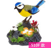 Sound and Voice Control Electric Bird Toy with Simulation Induction, Birdcage Design, Kids Gift and Garden Ornament