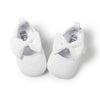 KIDSUN Baby Shoes – Newborn Girl Princess PU Toddler Shoes, Bow Decor Anti-Slip Rubber Sole First Walker (0-18M)