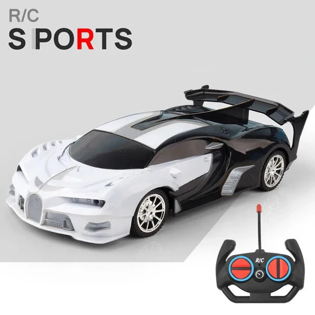 1/18 RC Car with LED Lights and 2.4G Remote Control High-Speed Drift