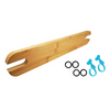 Adjustable Bamboo High Chair Footrest – Wooden Baby Highchair Foot Rest Accessory (Fits Antilop-Style & Most High Chairs)