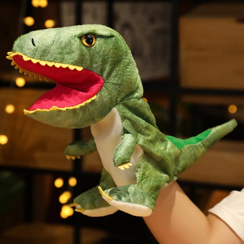 Dinosaur Plush Hand Puppet, Lifelike Triceratops and Tyrannosaurus Rex for Kids and Adults