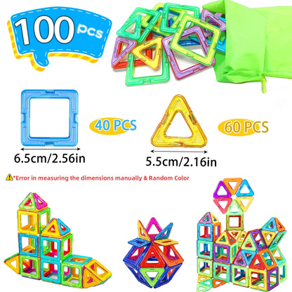 Big Magnetic Building Blocks 3D STEM Educational Constructor Set
