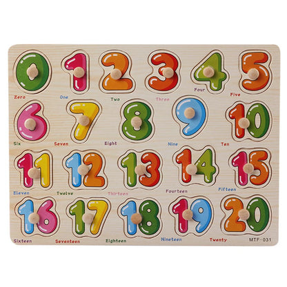 Montessori Wooden Puzzle Board – Animal Cognition Educational Toy for Kids 1-3 Years