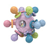 Montessori Baby Sensory Rattle and Silicone Teether Grasping Development Toy for 0-12 Months