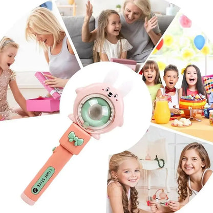 Kids LED Music Wand with Rotating Lights – Bunny & Frog Rubber Toy, 26 x 9.6 cm (10.24 x 3.78 in)