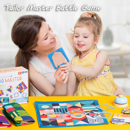 Tailor Master Battle Game – Color & Shape Matching Board Game for Kids, Logical Thinking Montessori Educational Toy