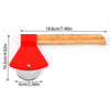 Axe-Shaped Pizza Cutter Wheel with Bamboo Handle Stainless Steel Pizza Slicer