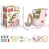 Children's Colored Clay Toy Tool Set - Creative DIY Handmade Noodle, Burger, and Ice Cream Machine Mold