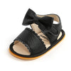 Meckior Summer Baby Shoes – Toddler Flats, Soft Rubber Sole Anti-Slip Bowknot Crib First Walker Sandals for Boys & Girls