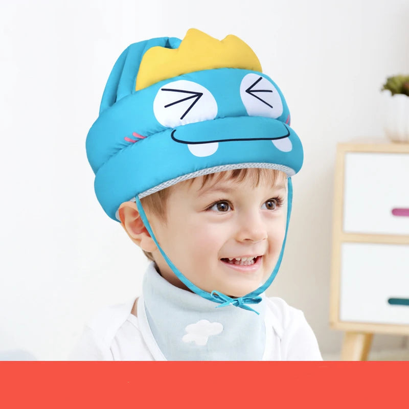 Anti-Collision Baby Walking Hat – Breathable Headrest with Safety Protection for Infants (Cartoon Design)