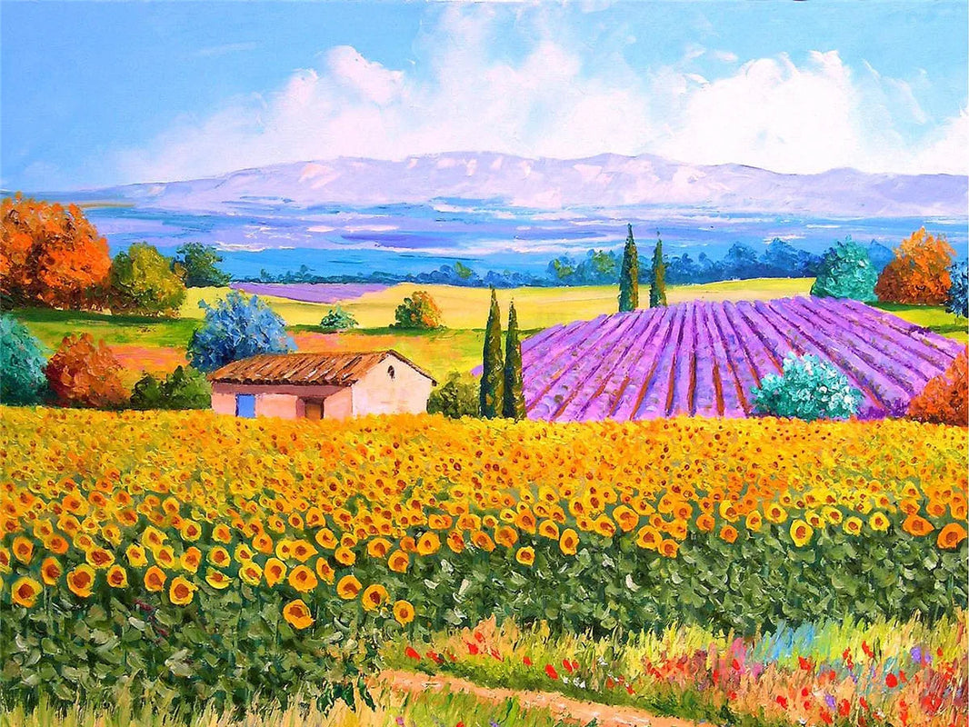 46x28cm Jigsaw Puzzles, 500 Pieces Paper Picture, Landscape Oil Painting Art Puzzle, Decompression Toy for Adults, Family Game