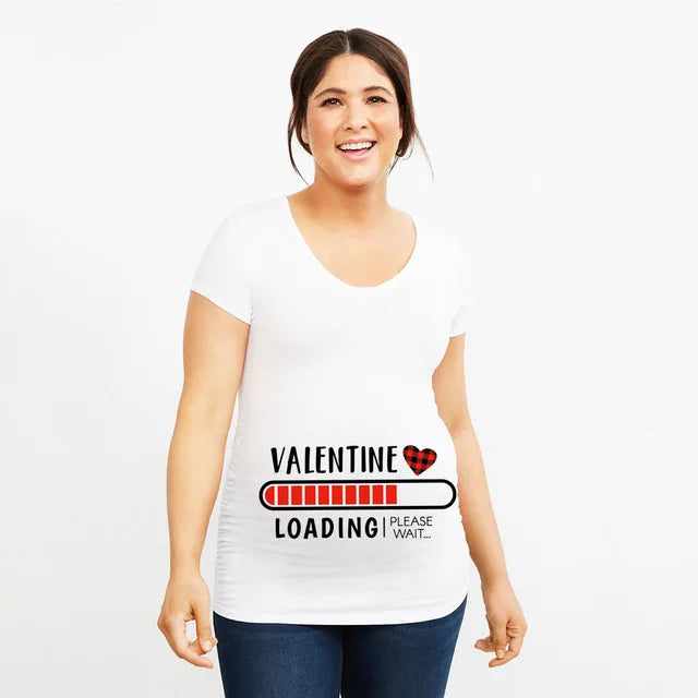 Loading Women Maternity T-Shirt | Short Sleeve Pregnancy Funny Tops | Maternity Clothes | Hot Sale Drop Ship