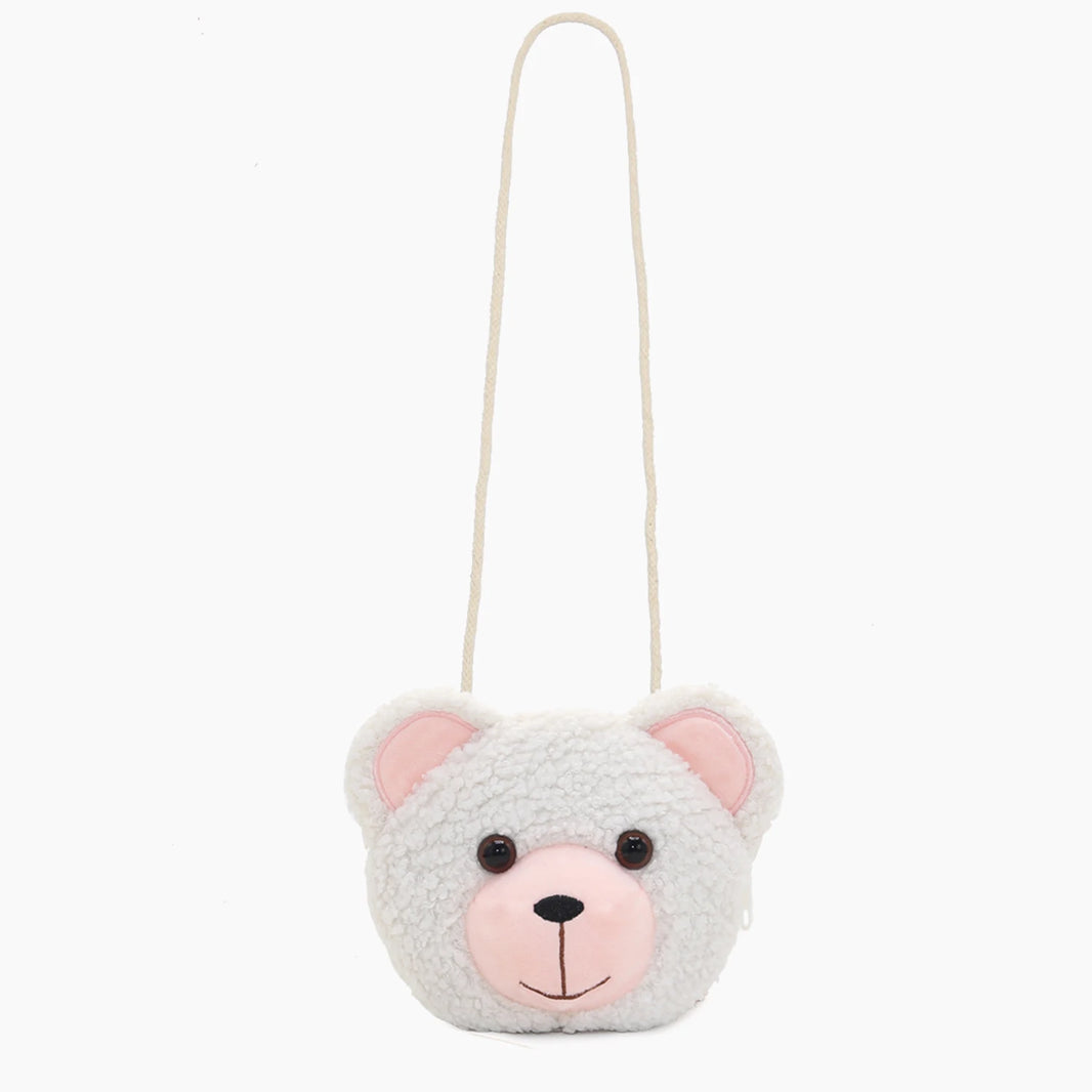 Cartoon Plush Crossbody Bag – Cute Animal Bear Coin Wallet, Mini Shoulder Bag for Boys & Girls - Kidzy Market