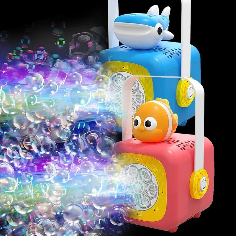 6-Hole Cartoon Fish Handheld Bubble Machine — Battery-Free Bubble Toy for Kids, Ages 3+