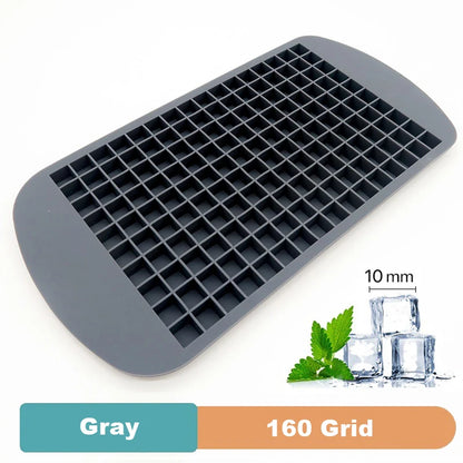 Silicone Ice Cube Tray - 4/6/8/15/160 Grid Square Mold