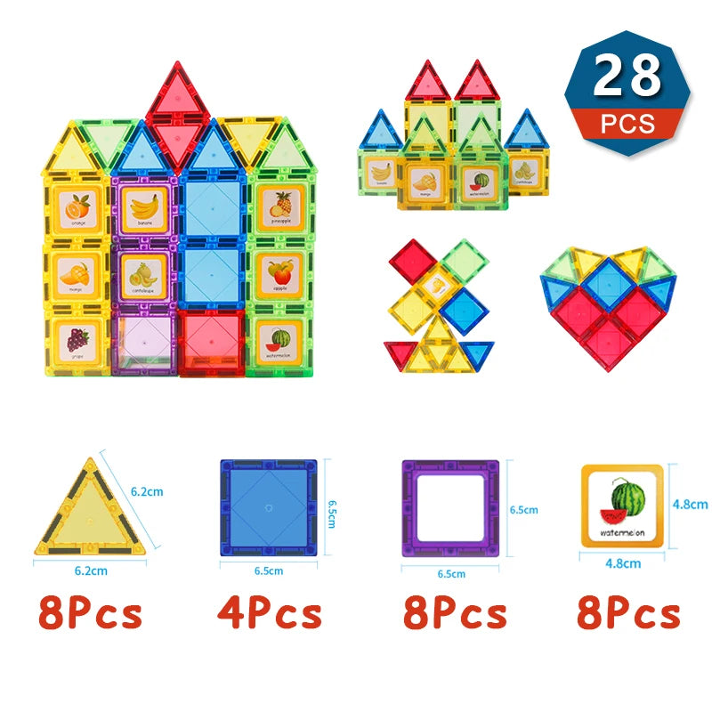 DIY Designer Magnetic Building Blocks Construction Set