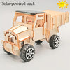 DIY Solar-Powered 3D Wooden Puzzle Kit - STEM Hand-Assembled Science Model for Teens