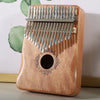 17-Key Beech Kalimba Thumb Piano High-Quality Wood Musical Instrument Gift for Kids with Learning Books