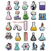 PVC Mini Reagent Bottle Charms — 1 in (2.5–3 cm) Plastic Shoe & Bag Decorations for DIY Crafts