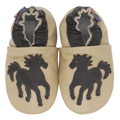 Carozoo Baby Shoes – Leather Children Slippers, Prewalker First Walking Shoes for Newborn Boys & Girls