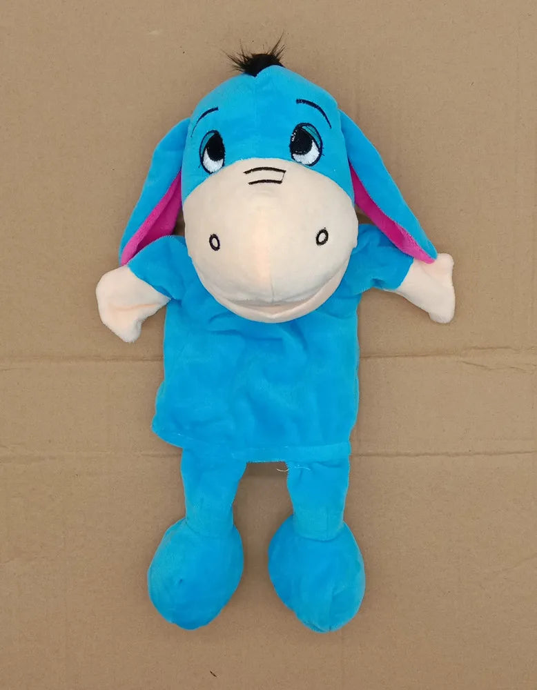35cm Cartoon Animal Hand Puppets, Lion Elephant Pig Parent-Child Game Toys for Kids