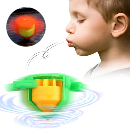 1/2/5PCS Colorful Spinning Top – Plastic Gyroscope with Whistle, Pressure Gyro Classic Toy for Kids, Children's Gift