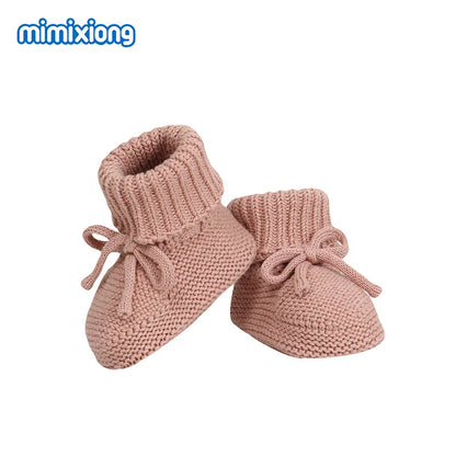Baby First Walkers – Breathable Anti-Slip Knitted Booties for Newborn Boys & Girls, 0-18M Unisex Prewalkers
