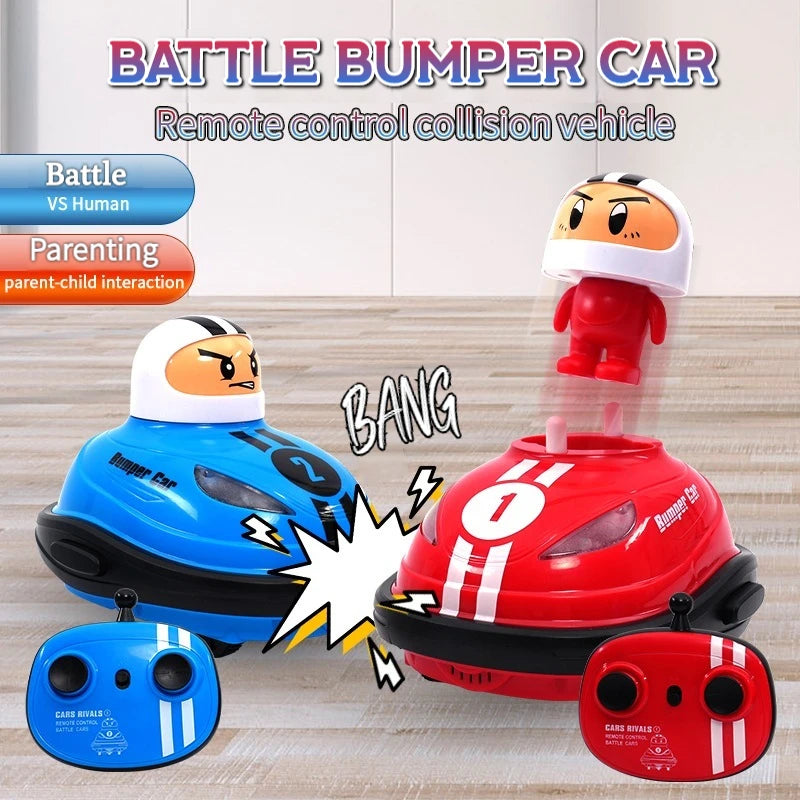 2.4G RC Super Battle Bumper Car with Pop-Up Doll and Lights