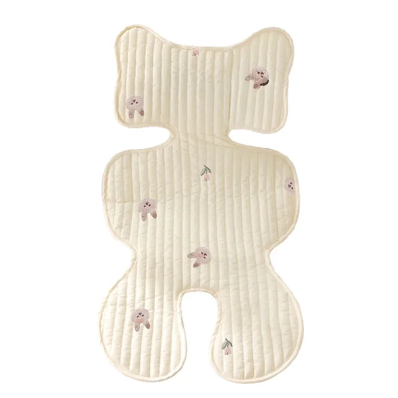 Baby Stroller Liner Breathable Soft Cotton Newborn Car Seat Cushion Seat Pad Infant Pushchair Mattress Mat Kid Pram Accessory