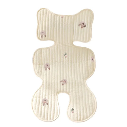 Baby Stroller Liner Breathable Soft Cotton Newborn Car Seat Cushion Seat Pad Infant Pushchair Mattress Mat Kid Pram Accessory