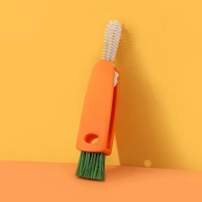 Bottle Cap Brush Milk Bottle Brush Cup Cover Cleaning Brush Portable Multifunctional Lunch Box Groove Cleaning Brush