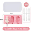 Silicone Cartoon Animal Popsicle and Ice Cream Mold with Lid and Sticks