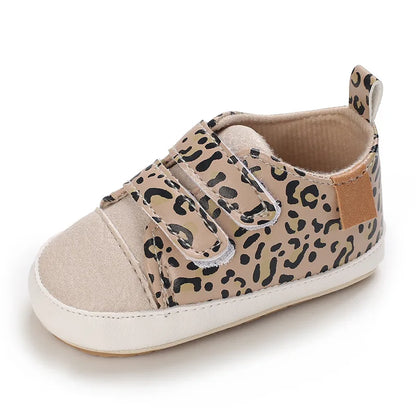 Meckior New Baby Boy Girl Shoes PU Leather Sneakers Rubber Bottom Non-Slip Lightweight First Walker Crib Shoes 0-18 Months