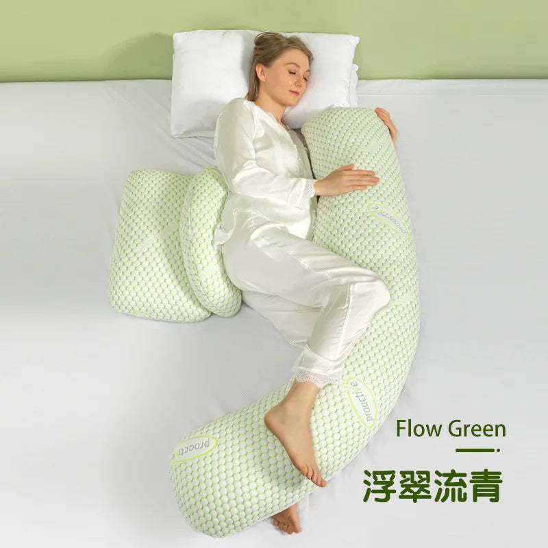 Maternity Pillow for Pregnant Women – U-Shaped Pillow for Neck, Waist, Abdomen, and Leg Support, Perfect for Side Sleepers