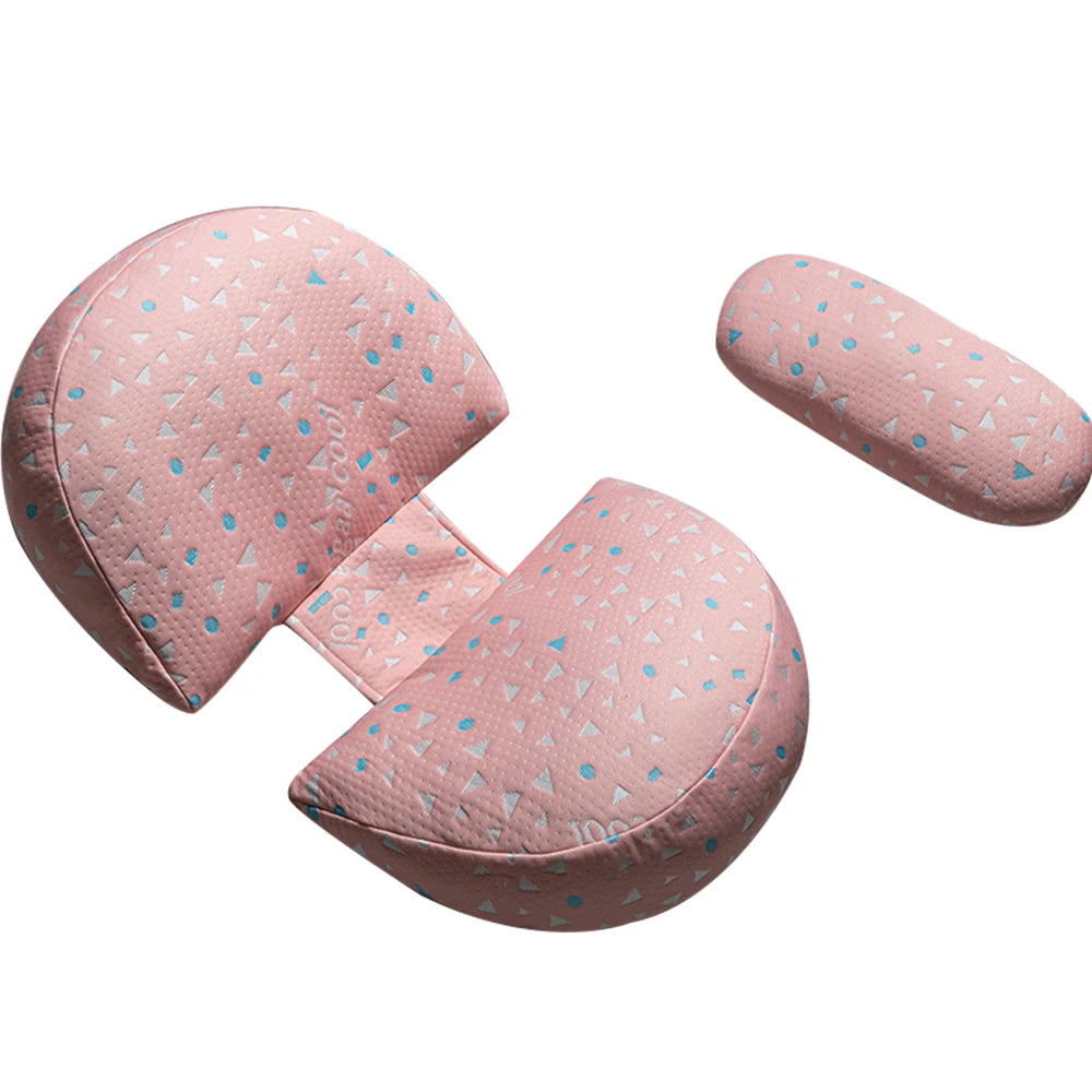 Pregnancy Pillow - U-Shaped Waist Maternity Body Pillow, Cotton Sleeping Bedding Cushion & Nursing Pillow for Pregnant Women