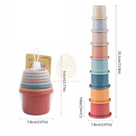Baby Stacking Cups Educational Color and Number Sorting Toy