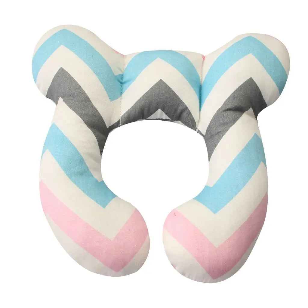 Protective U-Shape Car Seat Headrest – Soft Neck Support Pillow for Children Travel Safety