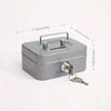 Mini Lockable Metal Cash Box with 2 Keys - Portable Coin & Cash Safe for Kids & Adults