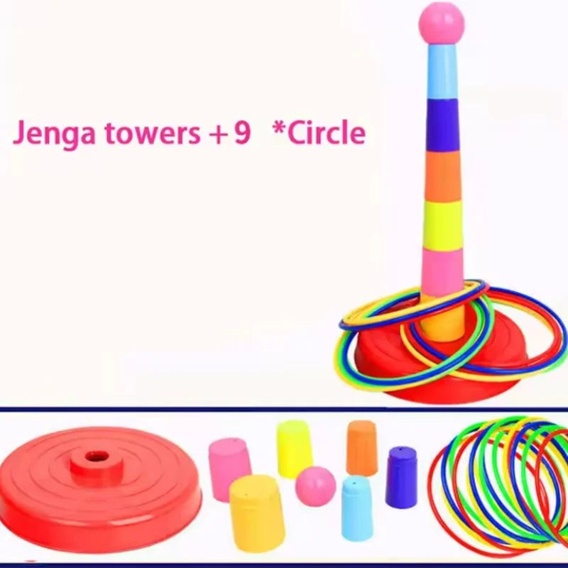 Children’s Throw Circle Game – Stacked Toy for Indoor & Outdoor Fun, Parent-Child Interactive Early Education Gift
