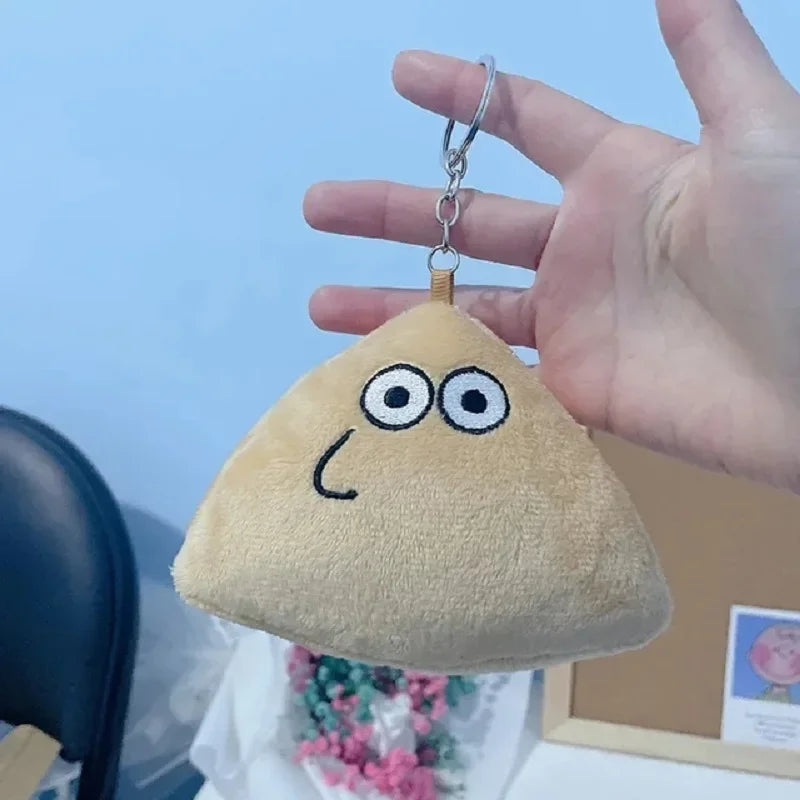 10cm My Pet Alien Pou Plush Keychain, Furdiburb Emotion Stuffed Doll for Kids Gift