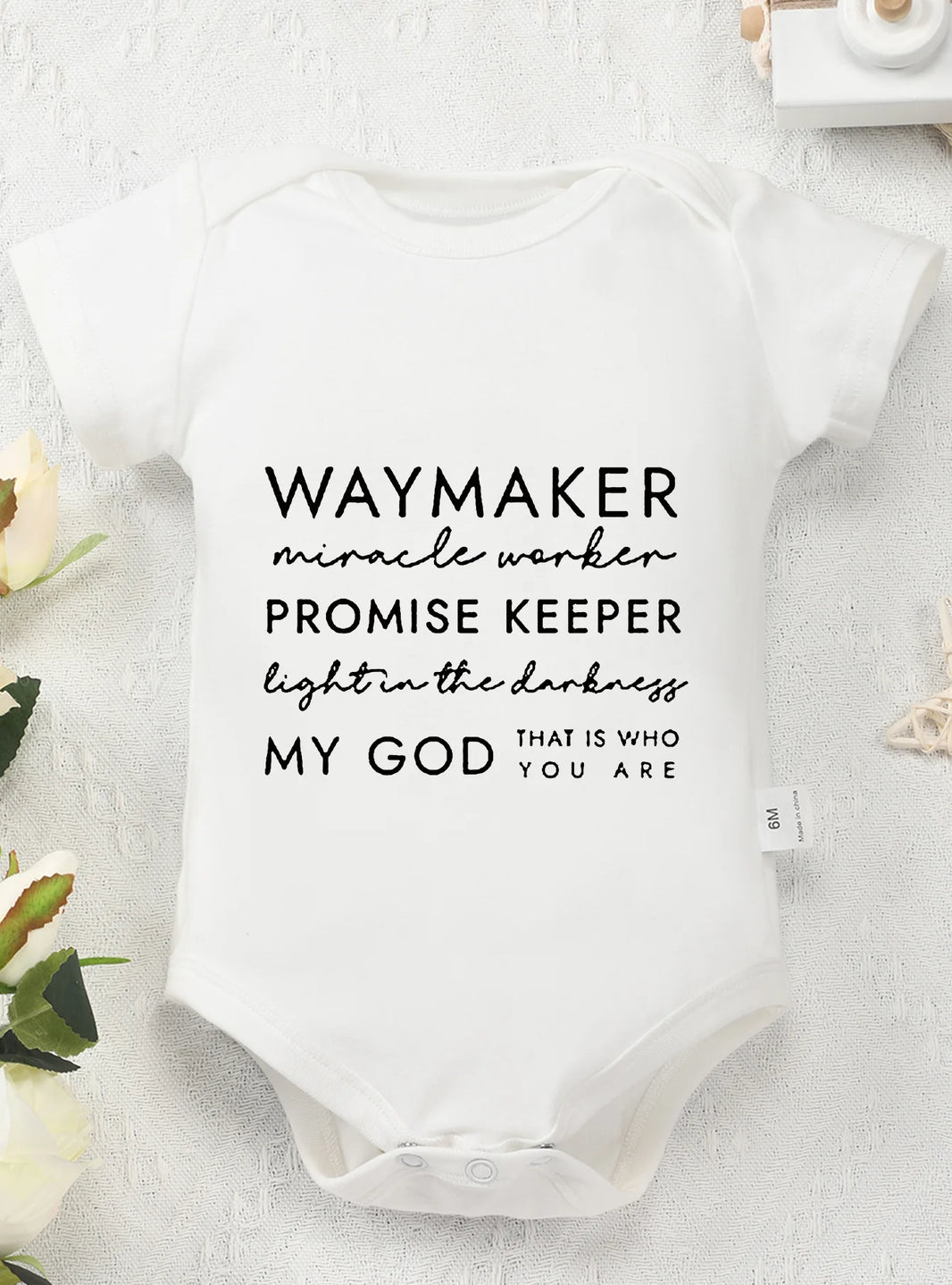 Infant Harajuku Baby Bodysuit – “My God, That’s Who You Ask” Toddler Romper for Boys & Girls – Newborn Jumpsuit