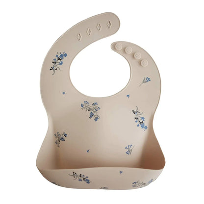 Baby Bibs Ins Style Print Waterproof Soft Silicone Baby Feeding Stuff Cute Pattern Kids Girl Boy Toddler Adjustable Children Bib - Kidzy Market