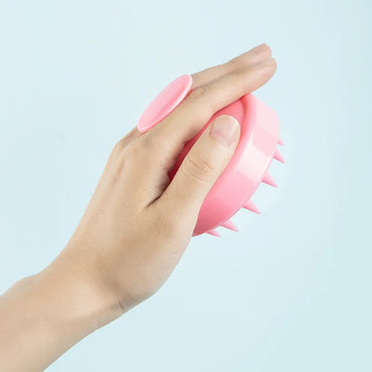 Head Cleansing and Massage Scalp Brush - Wet and Dry Soft Massage Cushioned Airbag for Deep Conditioning - Non-invasive Scalp Massager