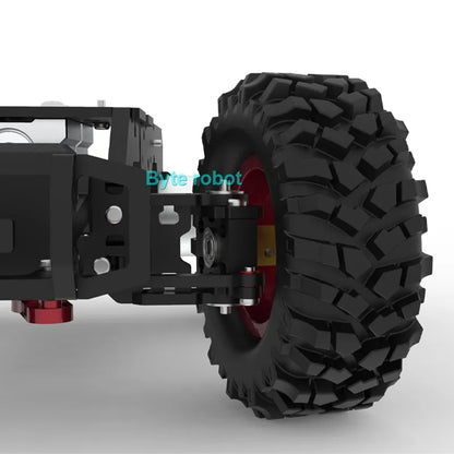 4-8KG Load 4WD Ackerman Robot Car Chassis, Encoder Motor, Front Wheel Servo MG996 Steering, Programmable RC Tank Robot Kit