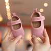 Khaki Baby Casual Shoes 0-18M Infant Toddler Bowknot Non-Slip Rubber Soft-Sole Flat PU First Walker Newborn Mary Janes