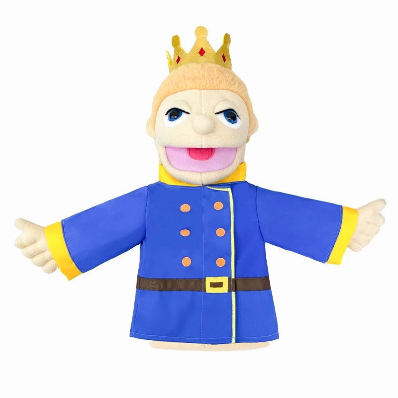 Big Plush Hand Puppets, Cartoon Doctor Police Nurse Teacher Ventriloquism Dolls