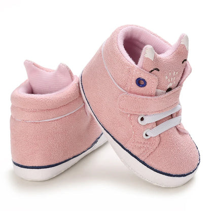 Spring and Autumn Women's Baby Casual Sports Shoes Soft Sole Anti-Slip Indoor and Outdoor First Step Walking Shoes