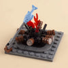 Medieval Building Blocks Playset - Viking Warriors Camp, Pirate Ship & Castle Wall (Compatible with Major Brick Brands)