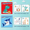 Kids Paint Learning & Coloring Notebook - Drawing Board Paper Pad for Ages 3-14+